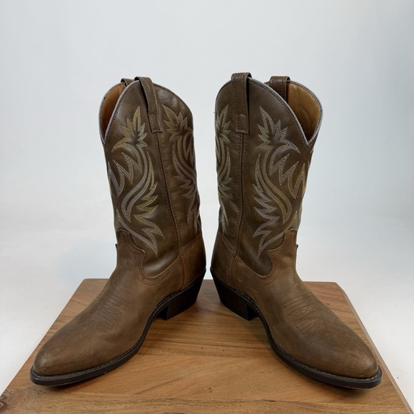 Mens Laredo 12" London Western Boots 4212 Pull On Western Cowboy Boots Size 9 D - Picture 5 of 8